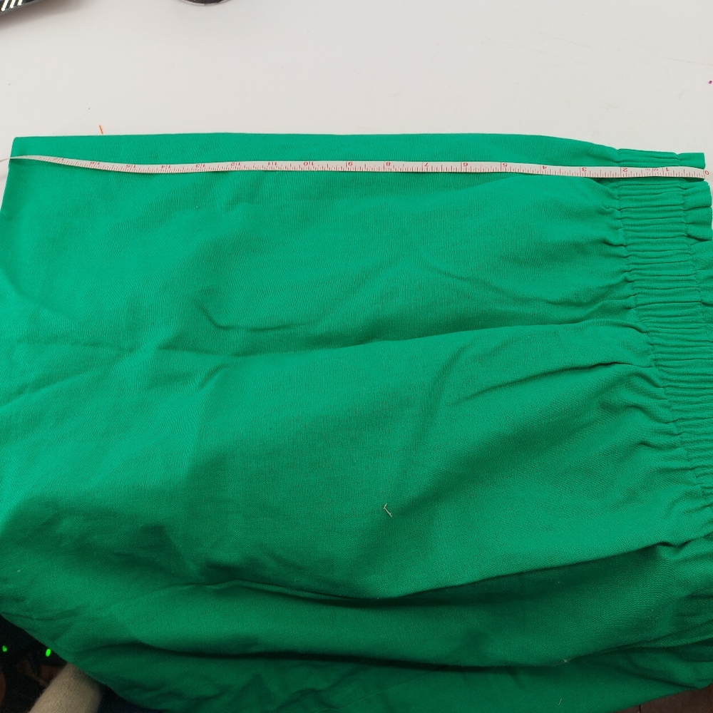 J.Crew Linen-cotton blend city midi skirt Green Size 8 - Picture 11 of 12